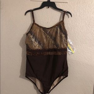 Brand new size 22w 1 piece bathing suit